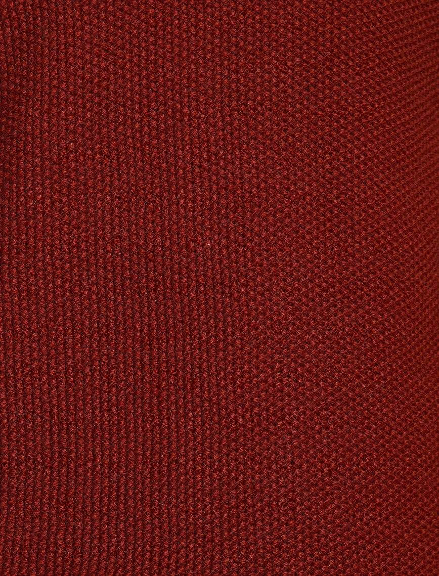 17417 Brick Red Crew Neck Jumper