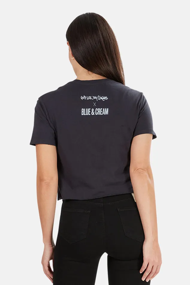 Black Blue&Cream x Good Luck Dry Cleaners Cindy Crawford Tee
