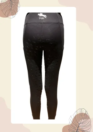 Black Winter Riding Leggings