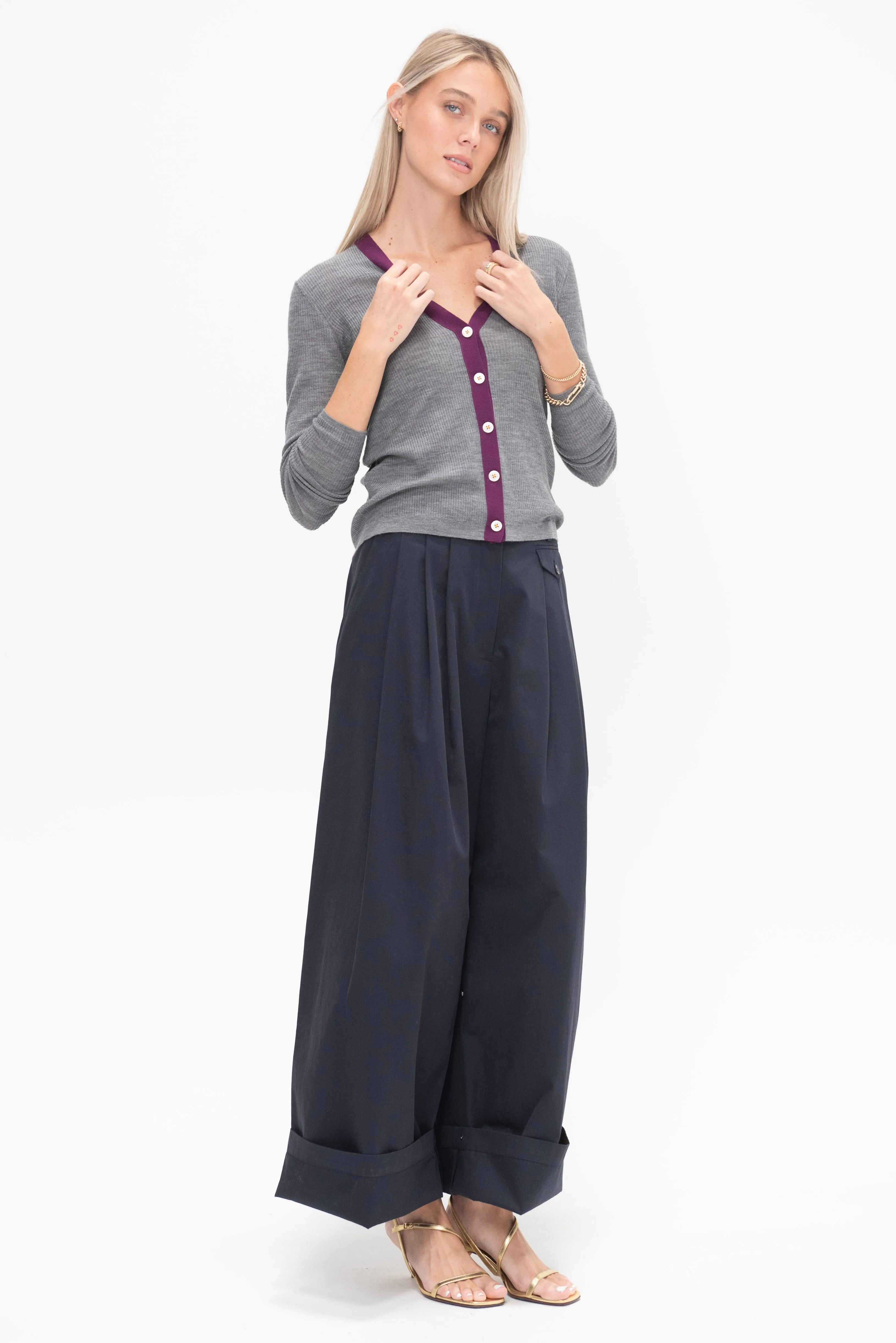 Cardigan, Dark Silver