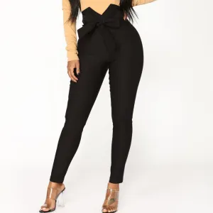 Fashion Elastic High Waist Pencil Pants