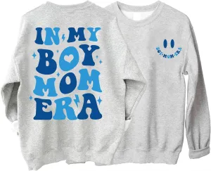 In My Boy & Girl Mom Era Crewneck Sweatshirt Gift Tops