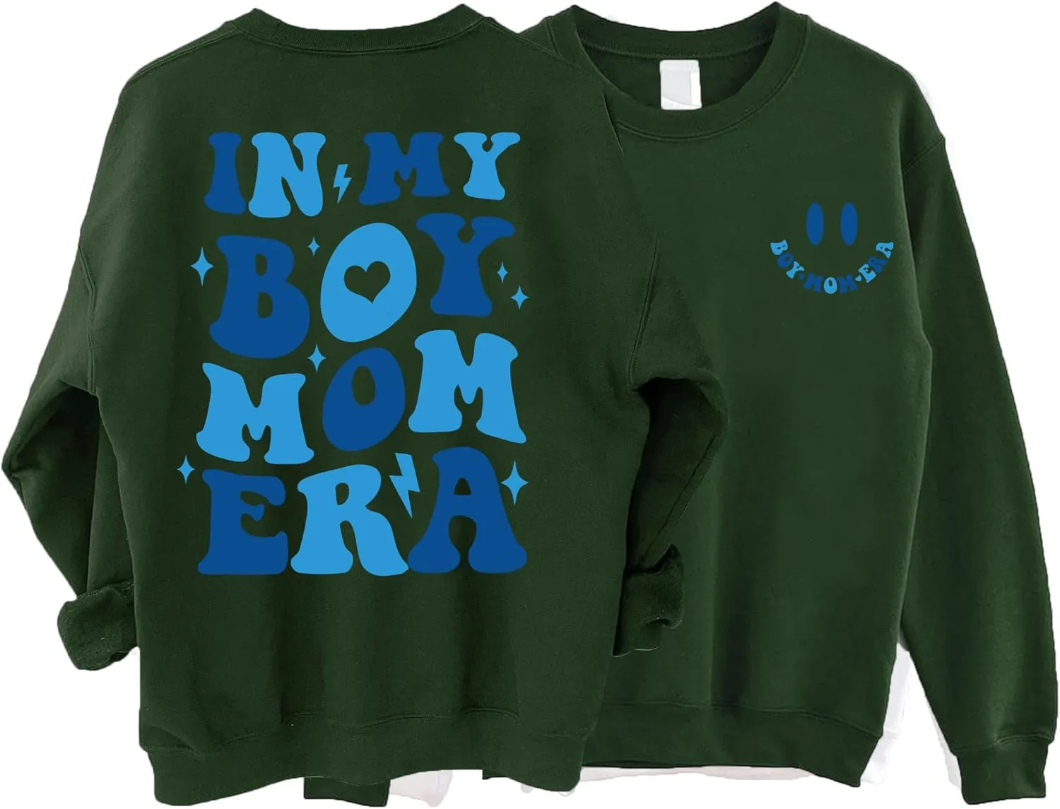 In My Boy & Girl Mom Era Crewneck Sweatshirt Gift Tops