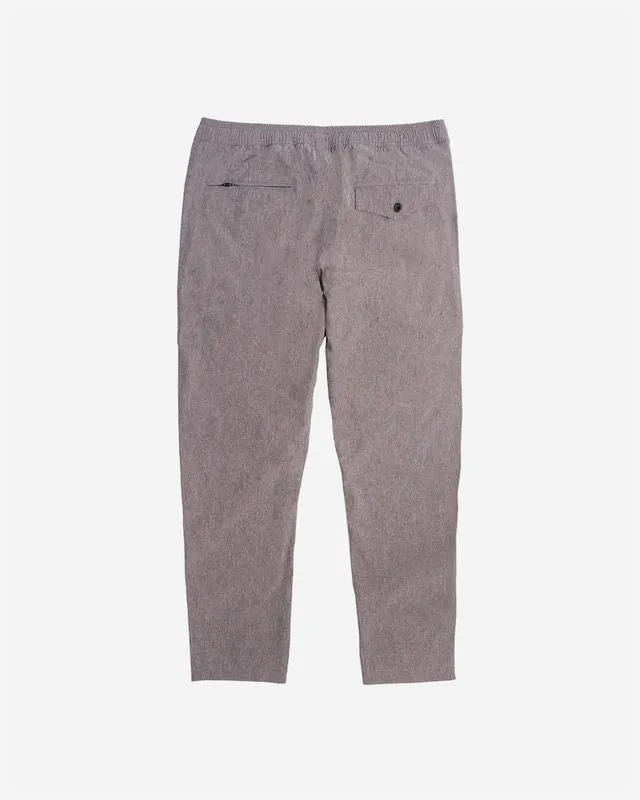 Lost Mens Elastic Waist Pants - Charcoal