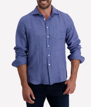 Paul Woven T-Shirt in Denim
