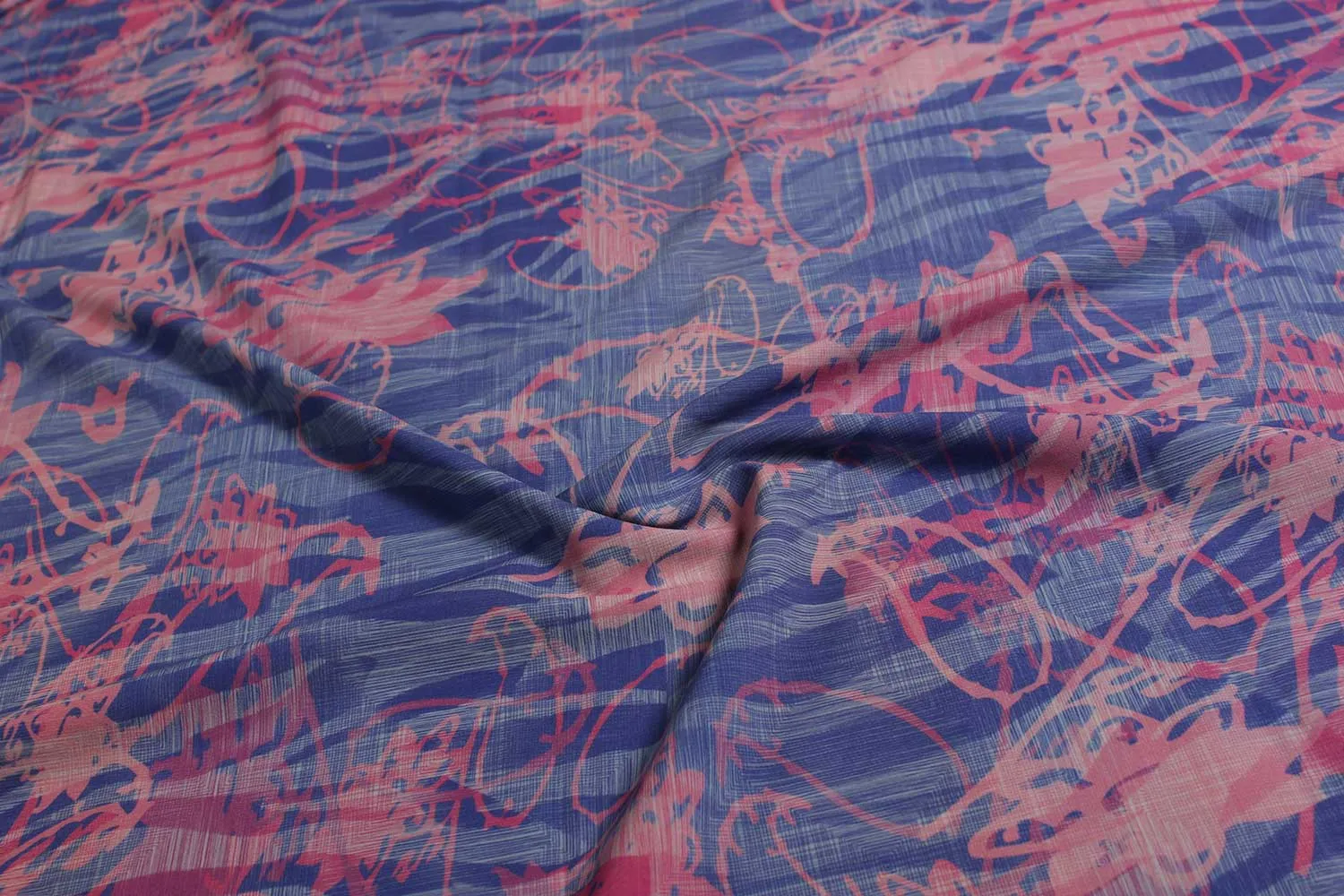 Plains / Solids Printed Crepe Fabric
