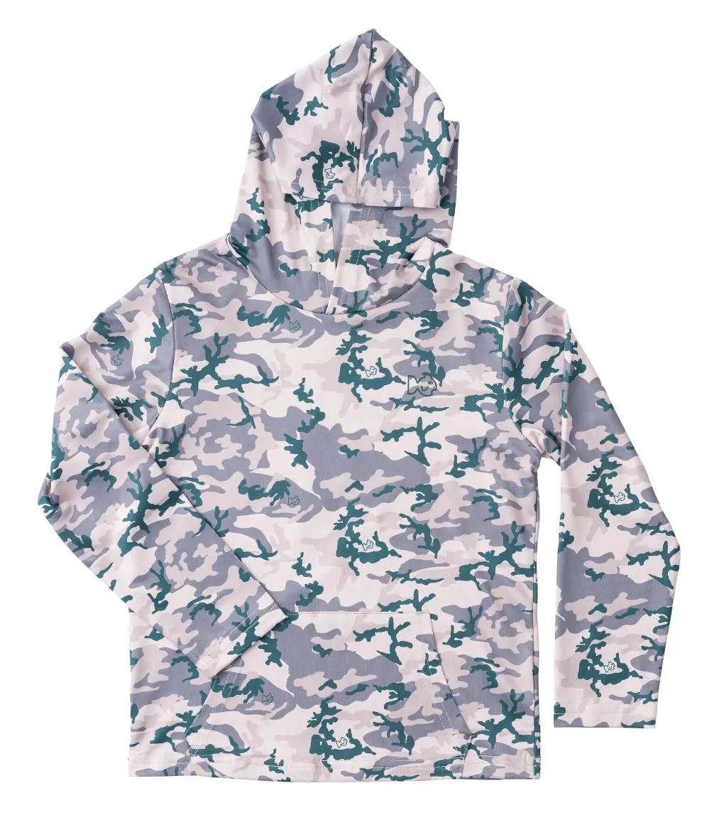 Pro Performance Hoodie Fishing Tee - Natural Camo