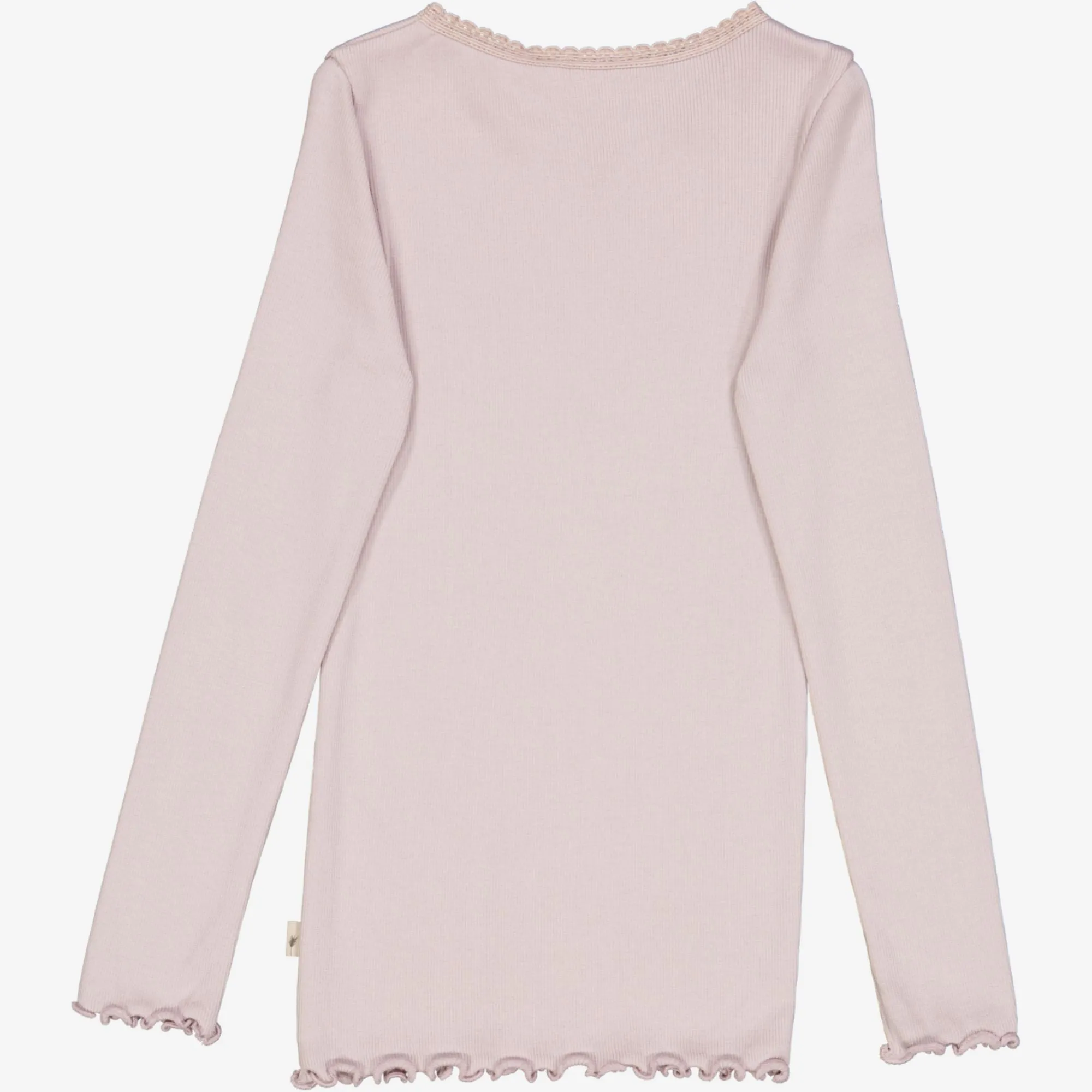Rib T-Shirt Lace LS - soft lilac
