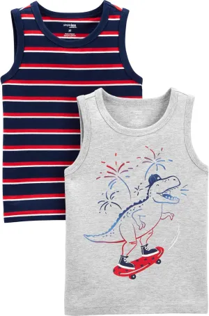 Simple Joys by Carter's Toddlers and Baby Boys' Tank Tops, Multipacks
