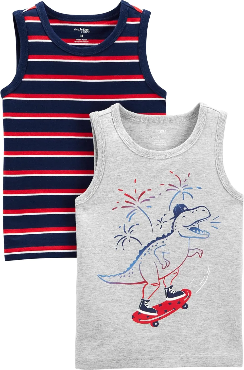 Simple Joys by Carter's Toddlers and Baby Boys' Tank Tops, Multipacks