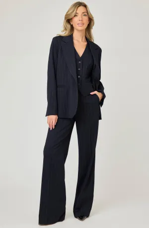 Structured Pinstriped Jacket