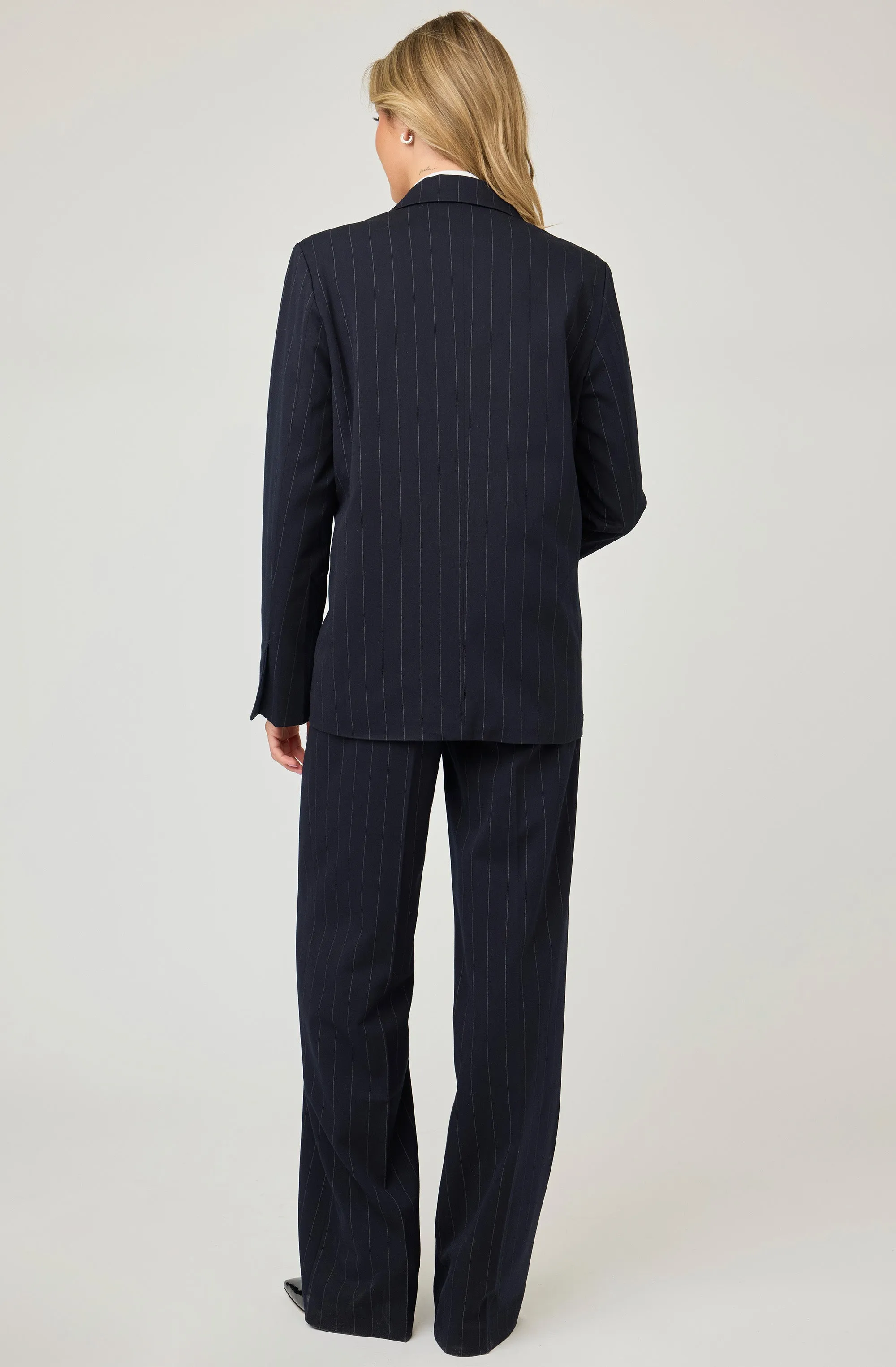 Structured Pinstriped Jacket