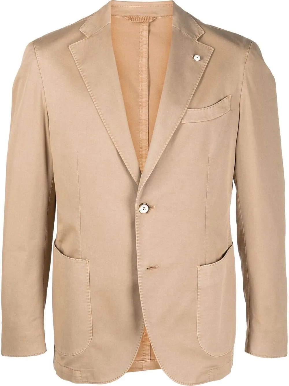 Tan Linen Blend L.B.M 1911 Sport Coat