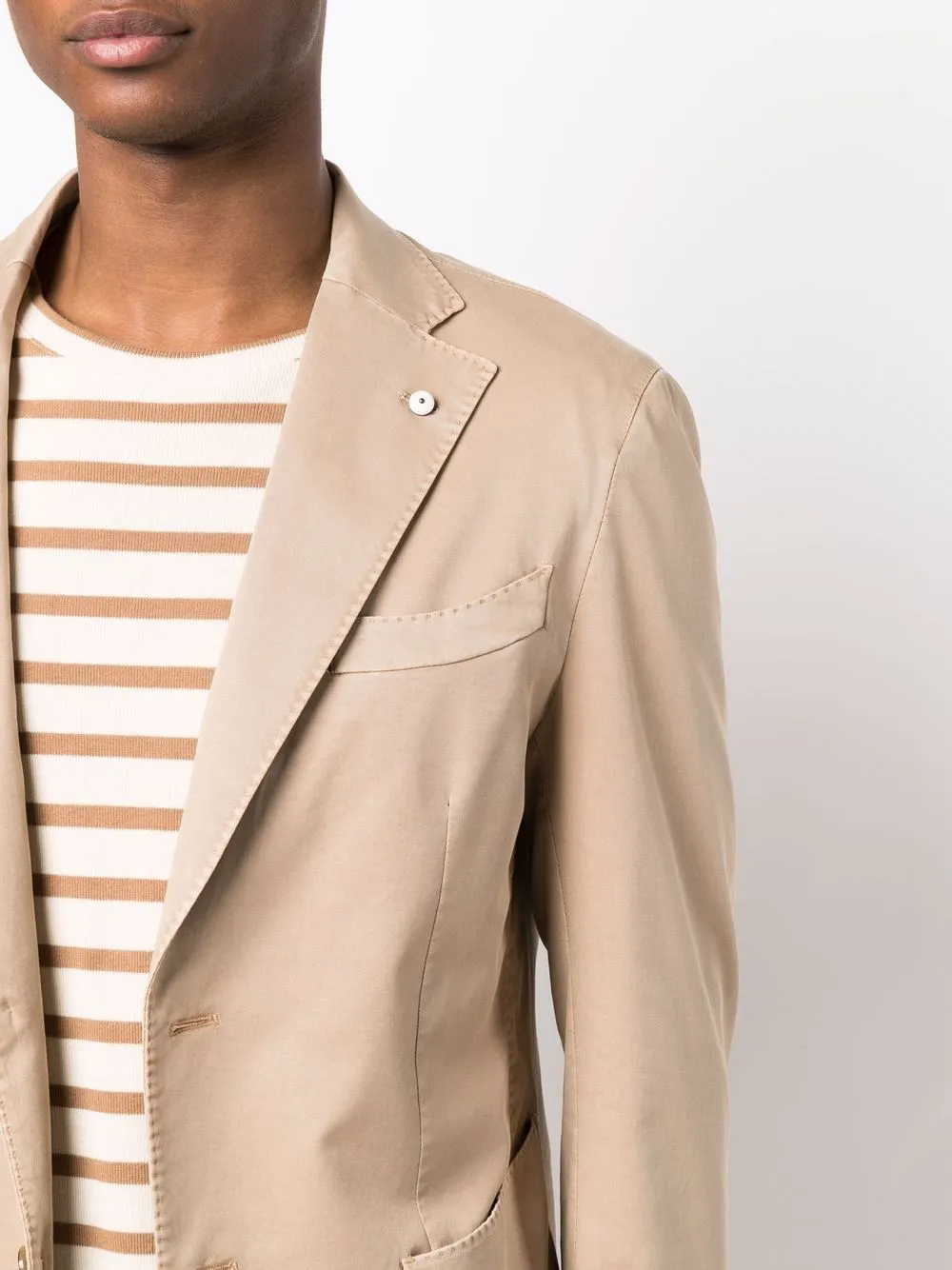 Tan Linen Blend L.B.M 1911 Sport Coat