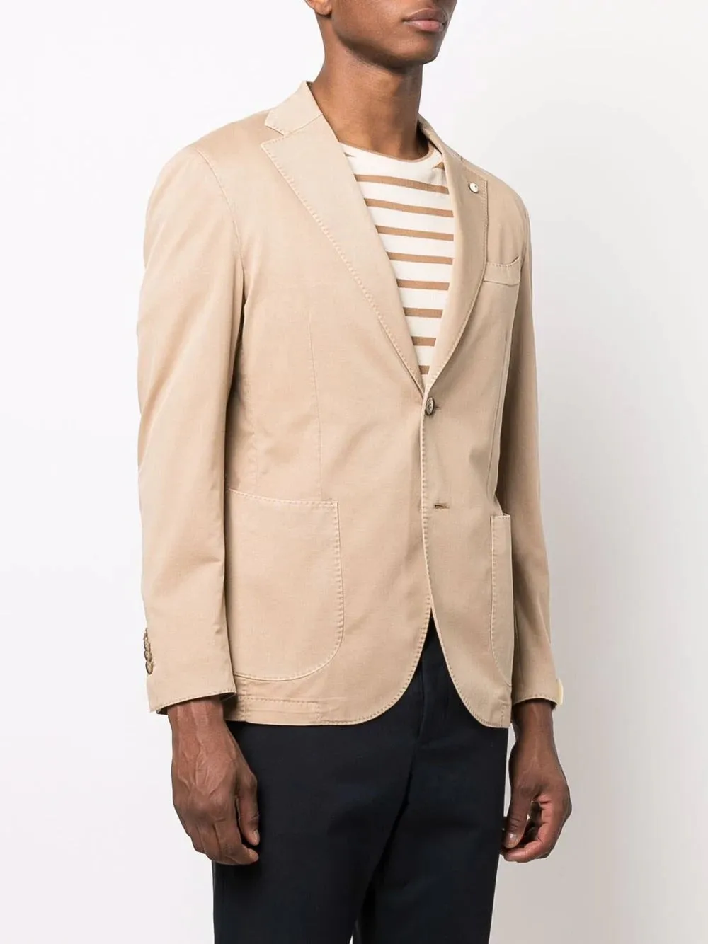 Tan Linen Blend L.B.M 1911 Sport Coat