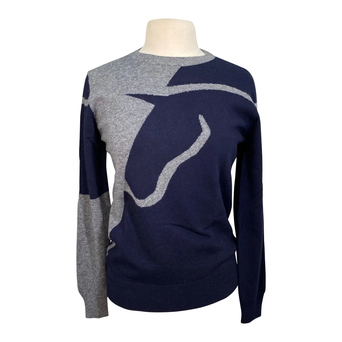 Vestrum 'San Cassiano' Round Neck Sweater in Navy - Women's Large