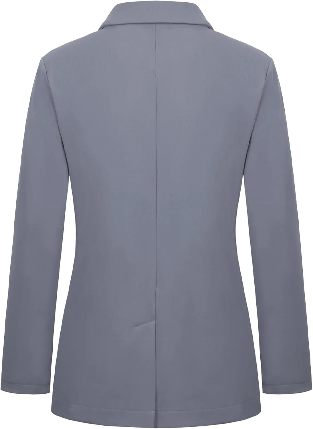 Womens Blazer One Button Jacket Suits Notched Lapel Casual Work Office Long Sleeve Blazer with Pockets