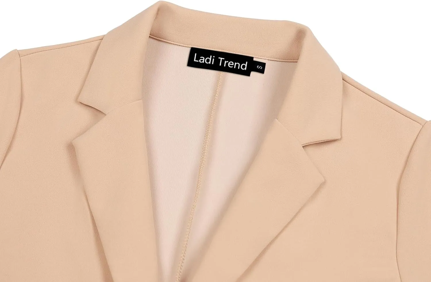 Womens Blazer One Button Jacket Suits Notched Lapel Casual Work Office Long Sleeve Blazer with Pockets