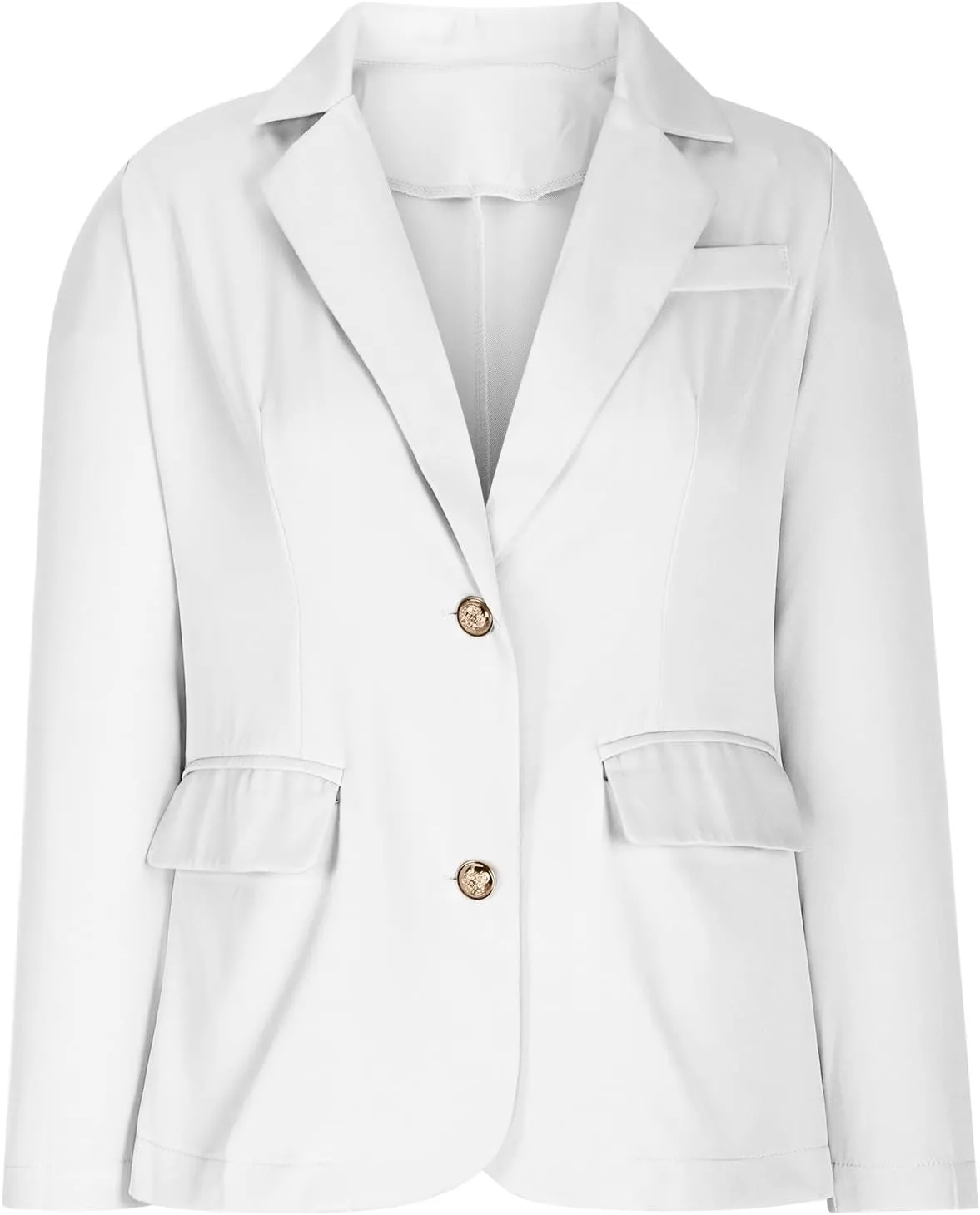 Womens Blazer Single Breasted Open Front Jacket Long Sleeve Lapel Collar Casual Blazers Work Office Suit Outerwear